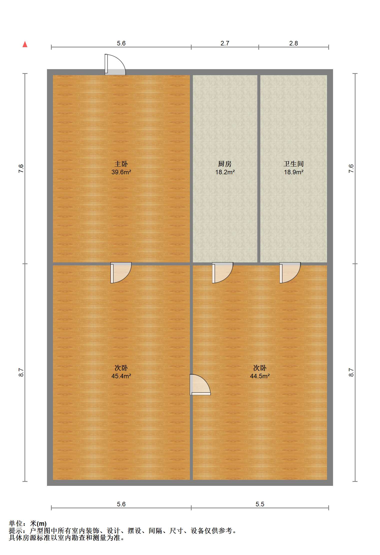 东景国际 3室1厅1卫 97m²