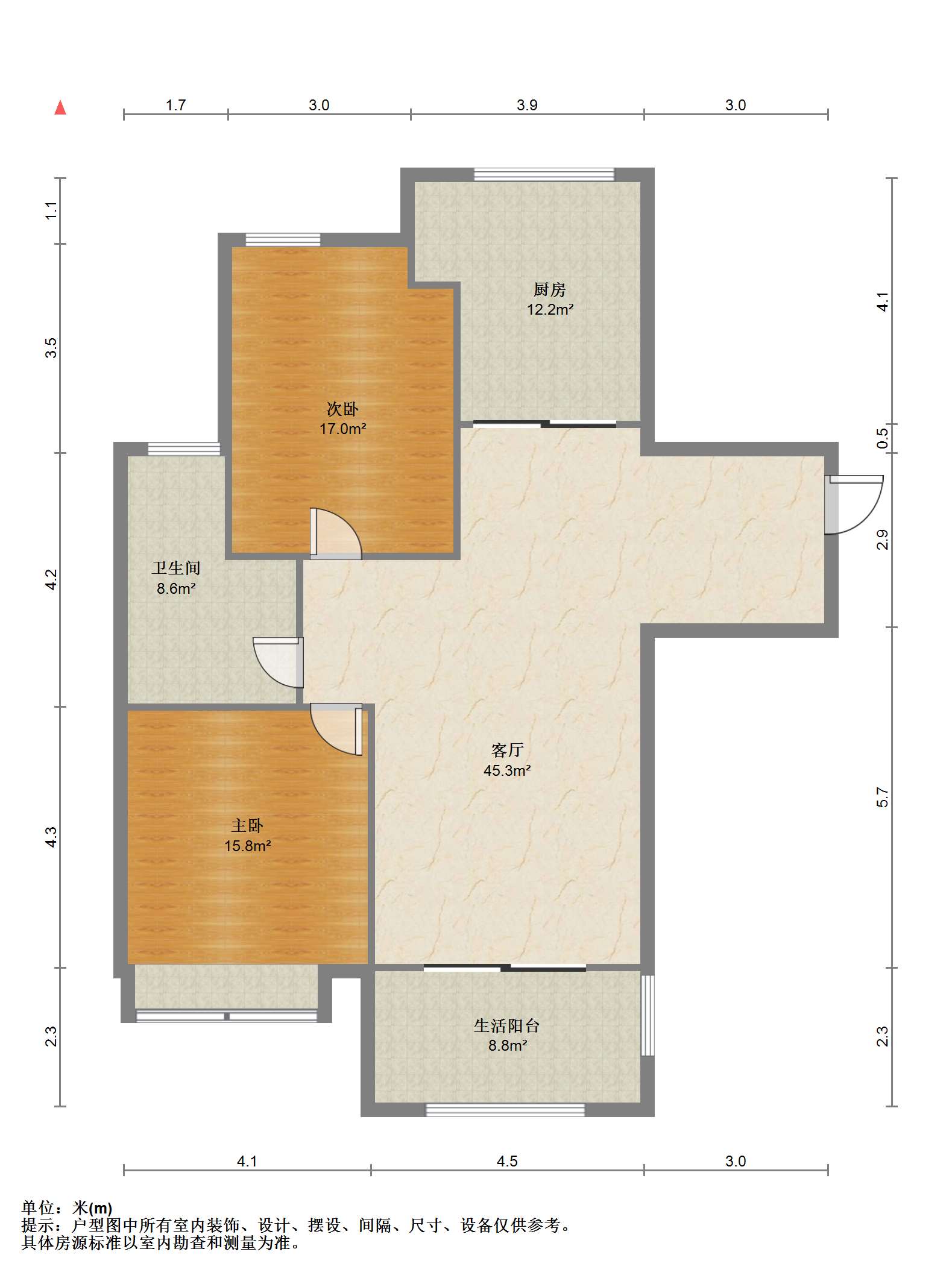 和融&bull;优山美地名邸 2室厅卫 96m&sup2;