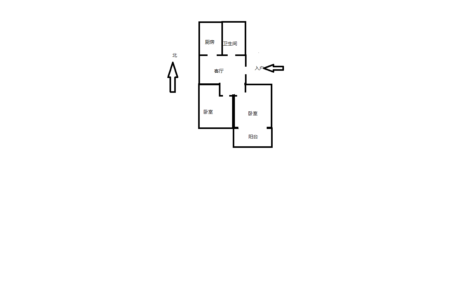 百花馨苑 2室1厅1卫 73m&sup2;