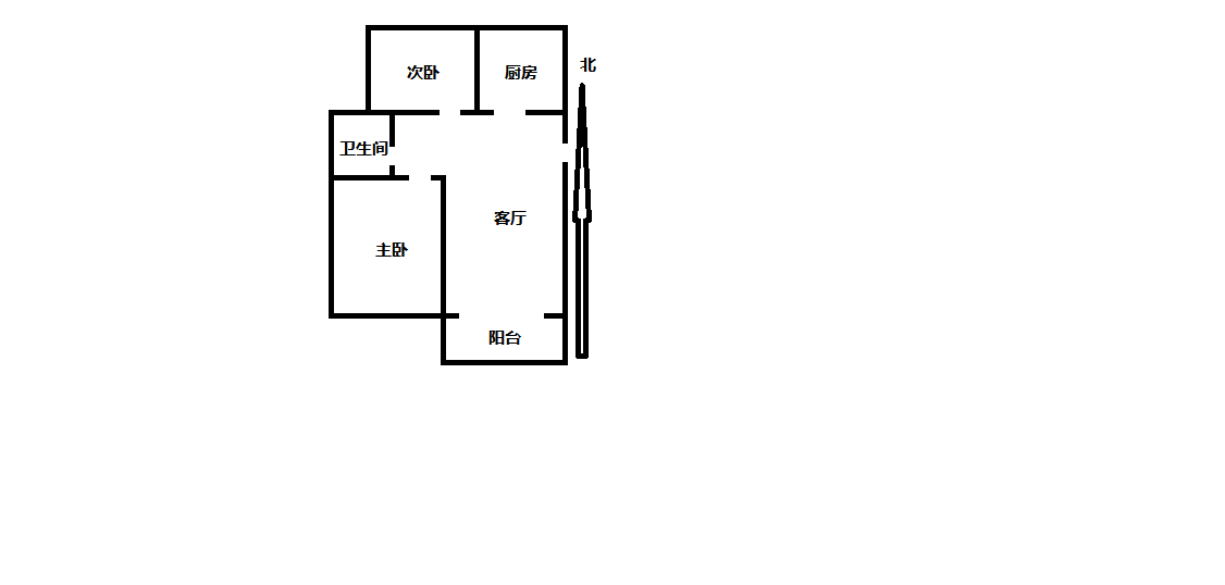 紫东花苑 2室1厅1卫 95m&sup2;