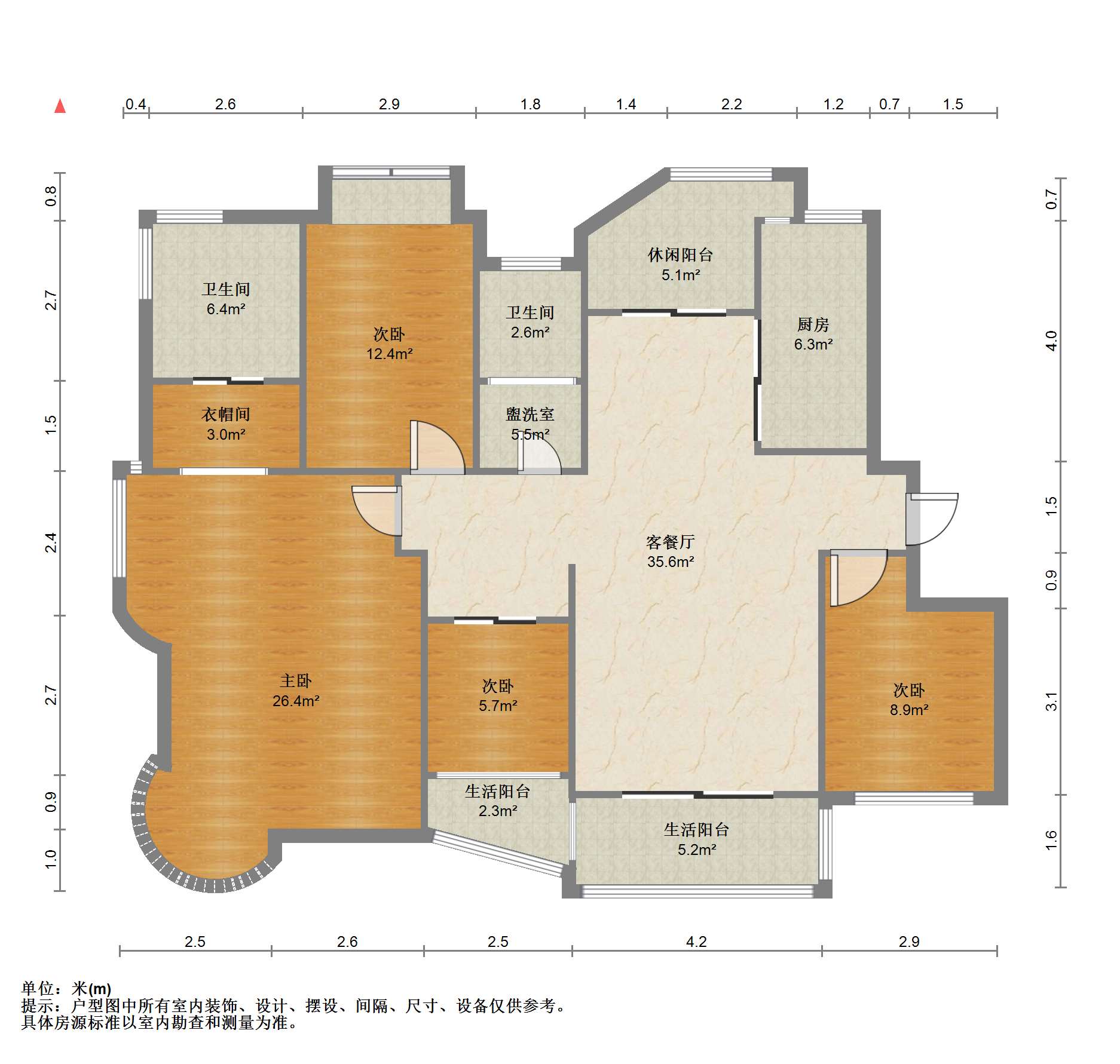 银河湾 4室2厅2卫 159m&sup2;