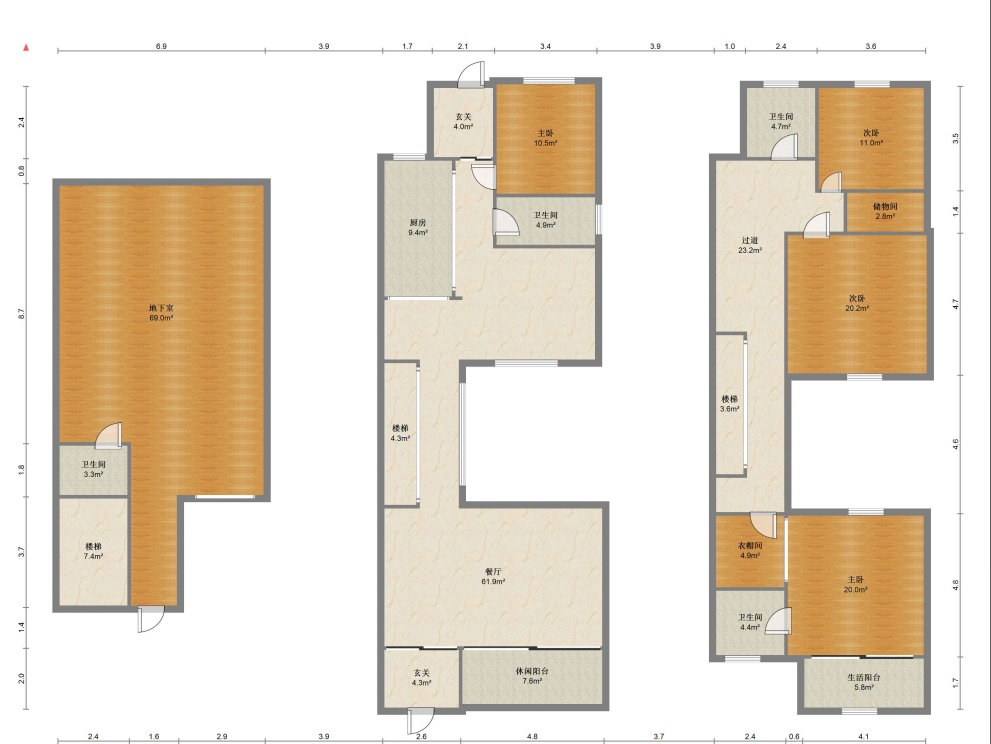 九间堂山居 4室2厅3卫 212.76m&sup2;