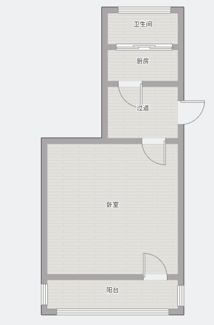 建设路1号 1室0厅1卫 40.00m²
