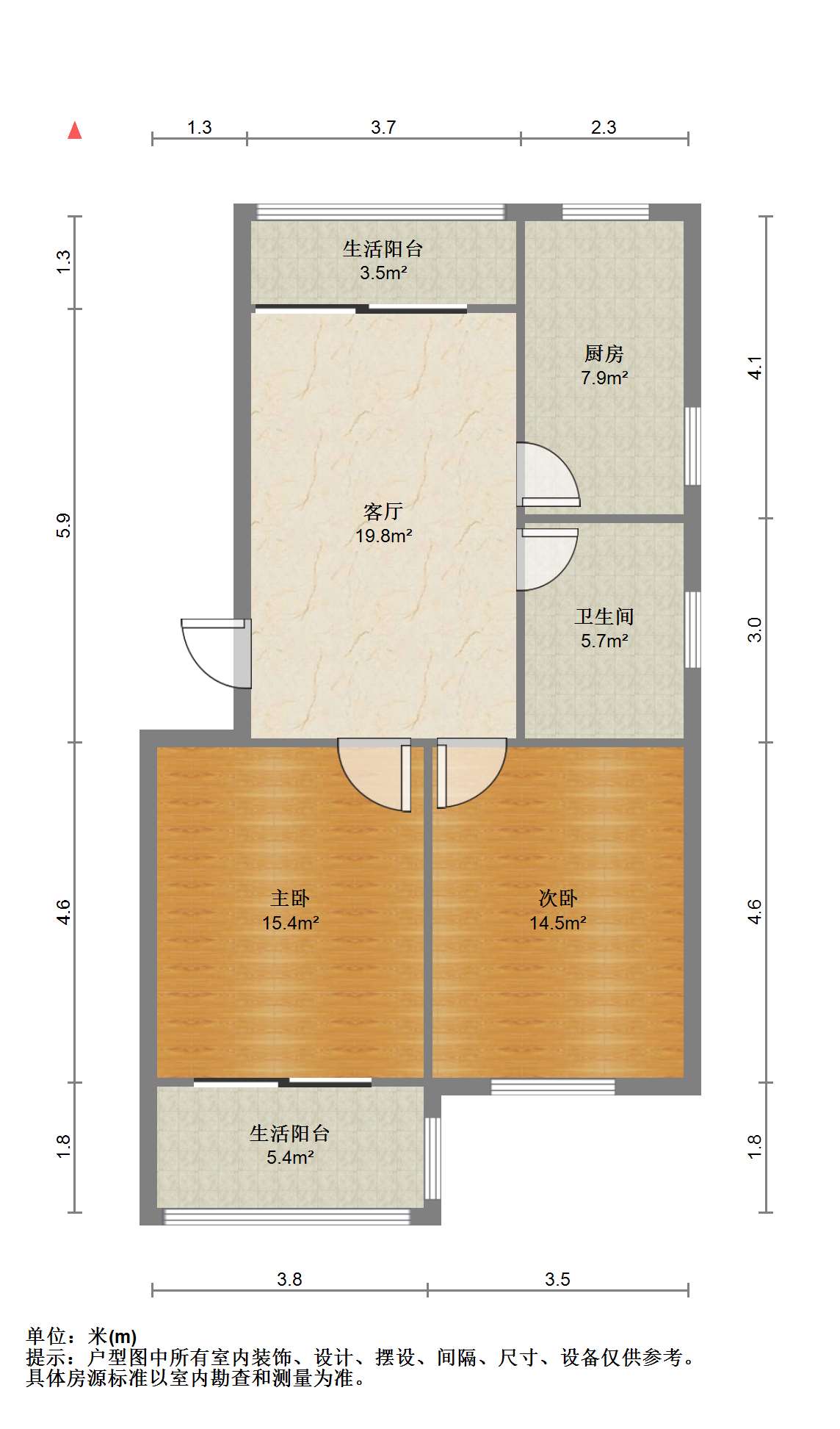 北濠桥东村 2室1厅1卫 76m&sup2;