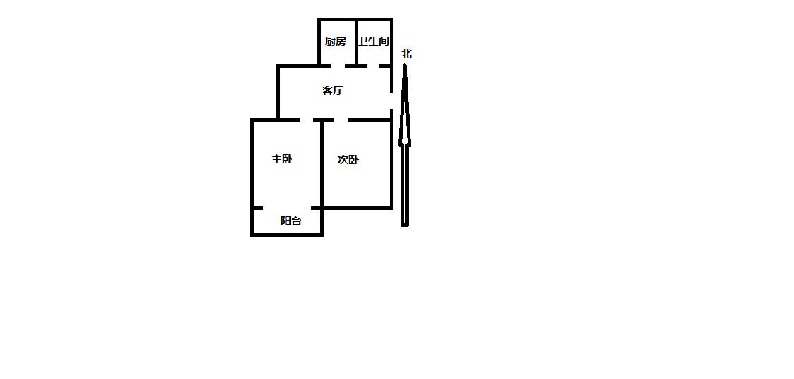 学田苑 2室1厅1卫 73.00m&sup2;