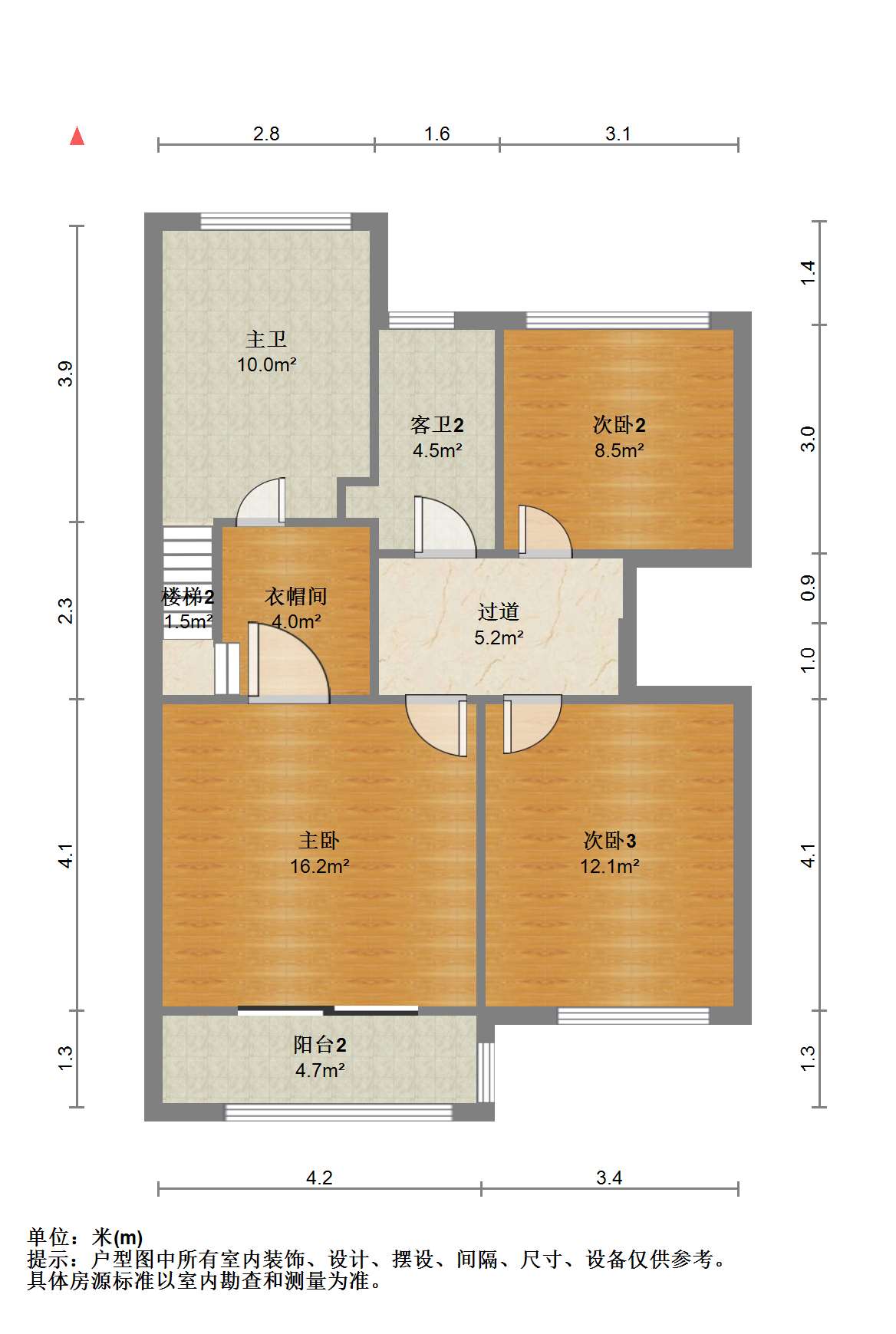 博园岚郡 4室2厅2卫 93.09m&sup2;