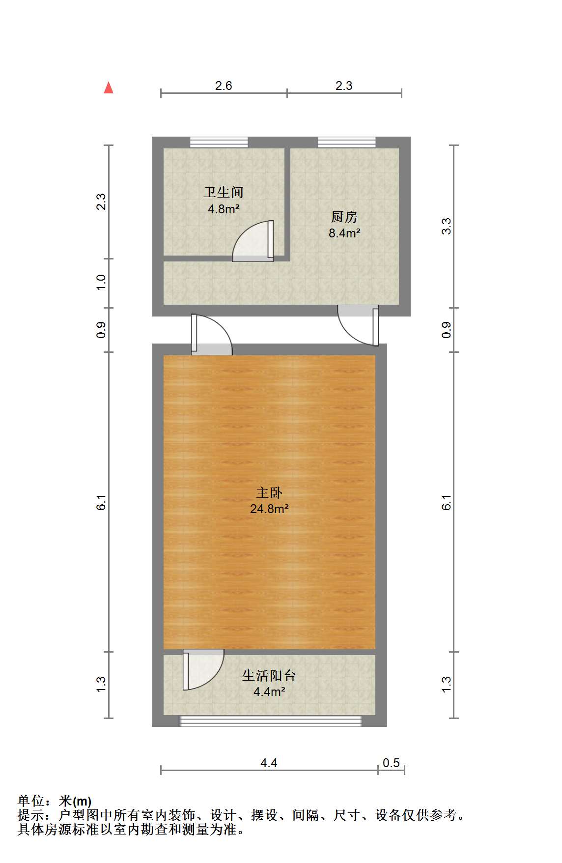 跃龙路76号 1室0厅1卫 35.39m²