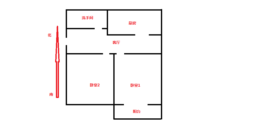 学田南苑 2室1厅1卫 89.53m&sup2;