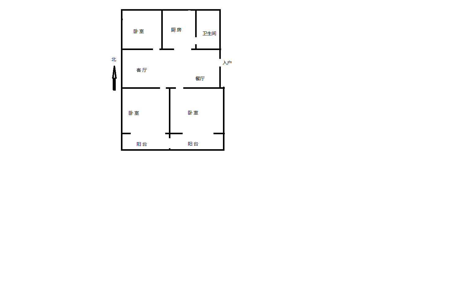 瑞丰花园 3室1厅1卫 100.00m&sup2;