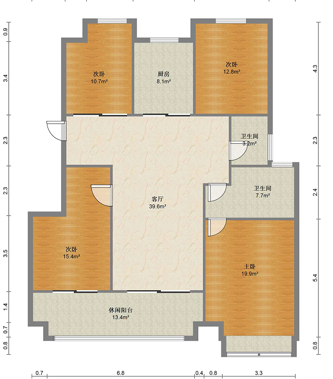 阳光城文澜府 4室2厅2卫 107m&sup2;