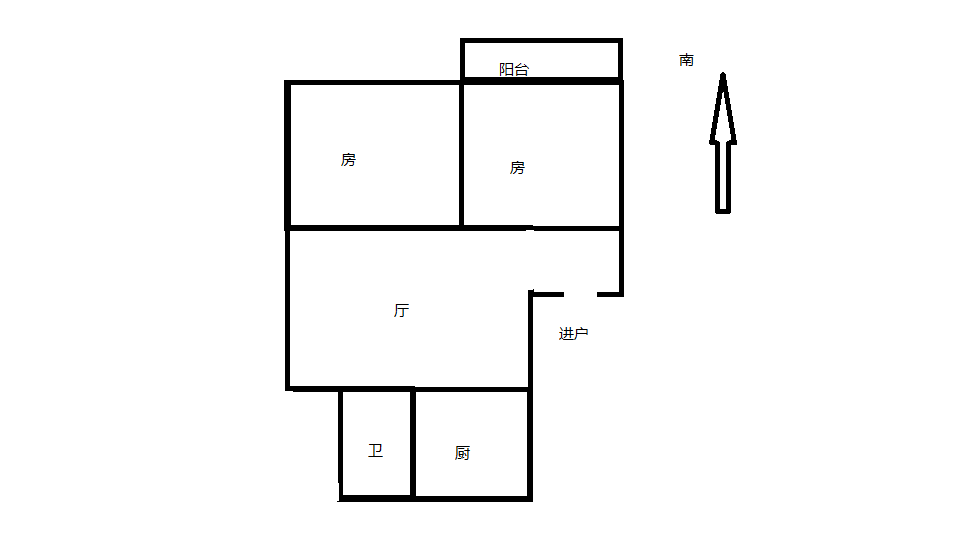 友谊家园 2室1厅1卫 90.00m&sup2;