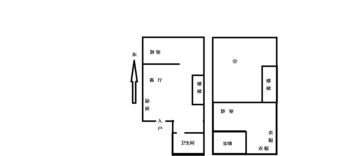 汇富花苑 2室1厅1卫 67m&sup2;