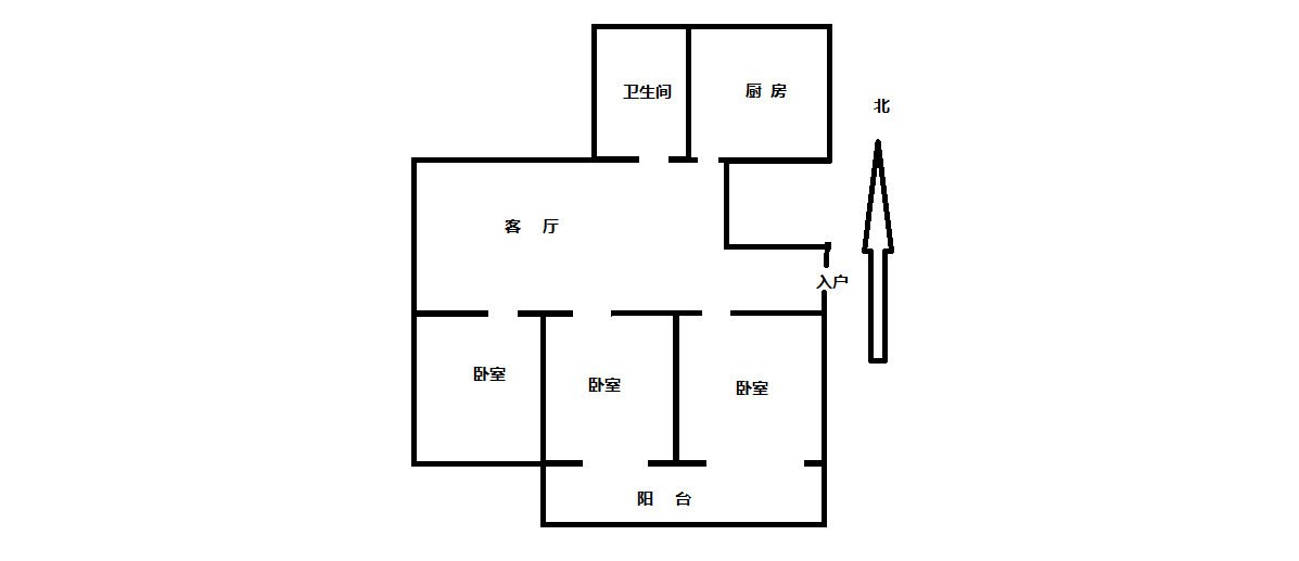 外滩花苑 3室1厅1卫 115m&sup2;