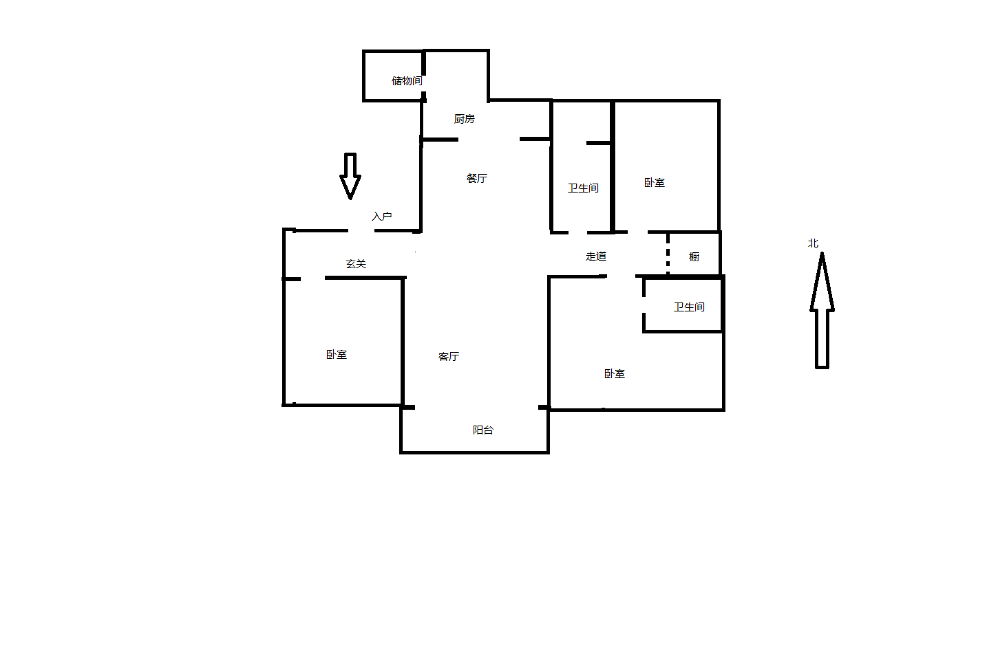 万濠华府 3室2厅2卫 143m&sup2;