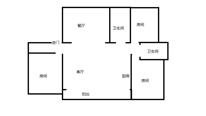 滨江玺 3室2厅2卫 145.00m&sup2;