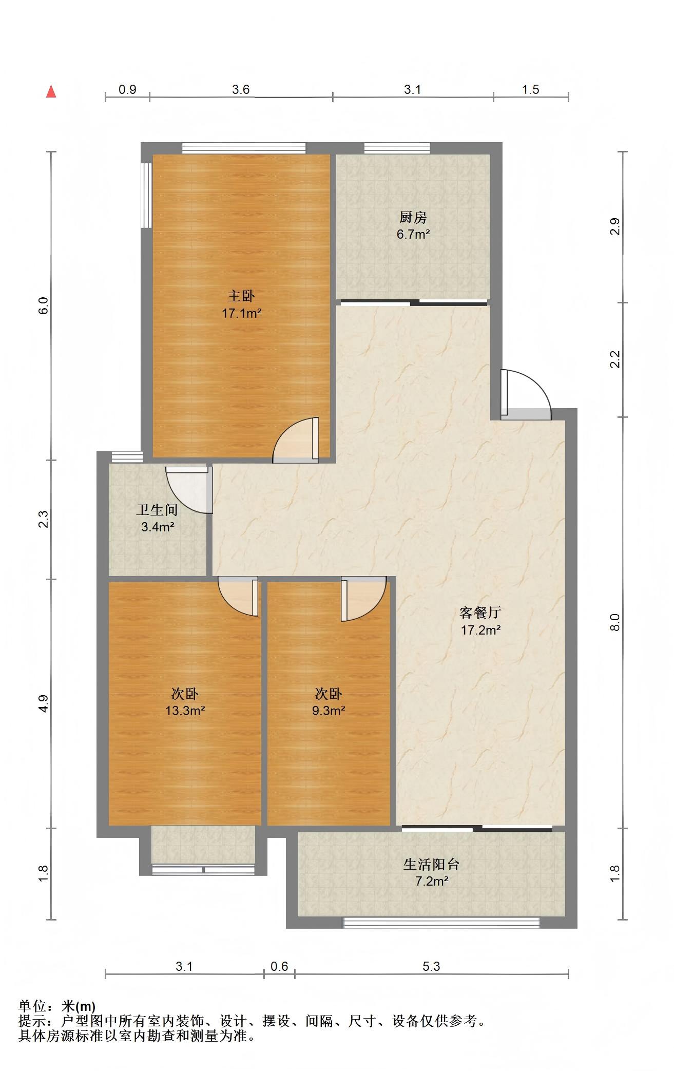 世家花园 4室1厅1卫 110m&sup2;