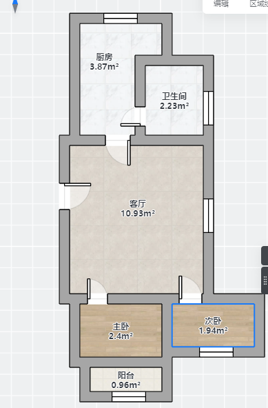 南川园新村 2室1厅1卫 70m&sup2;