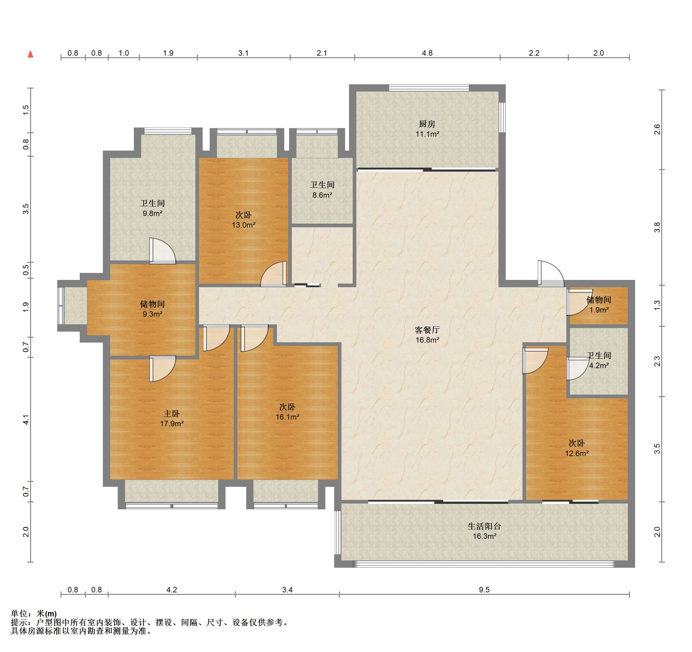 紫琅天成 4室2厅3卫 220m&sup2;