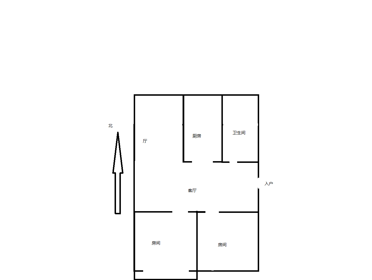 虹桥新苑 2室2厅1卫 106.96m&sup2;