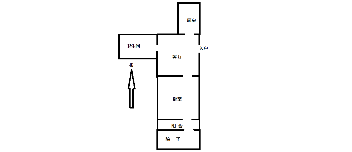 新建路新村(新建花苑) 1室1厅1卫 43.45m&sup2;