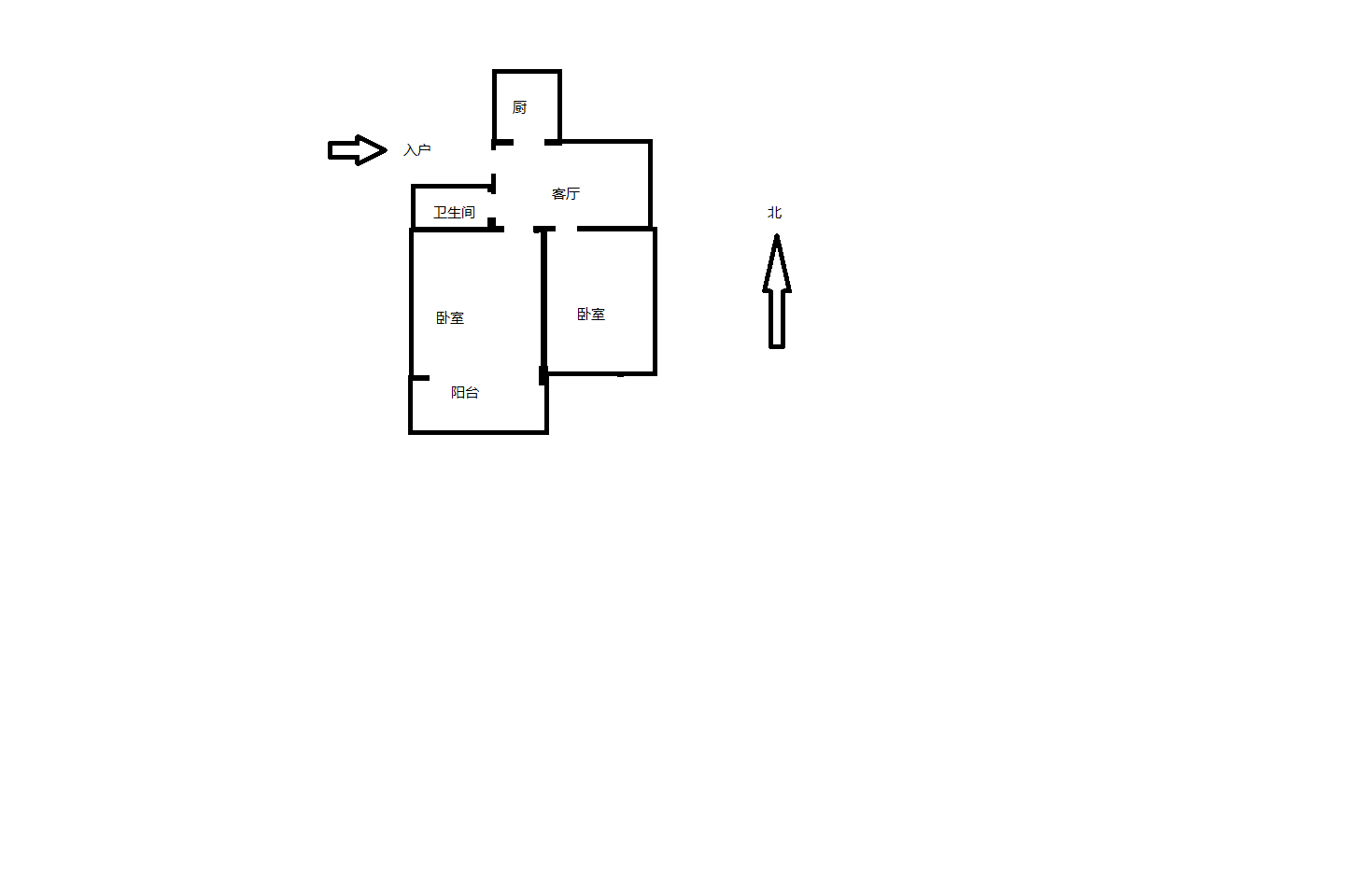 绿苑 2室1厅1卫 64.6m&sup2;