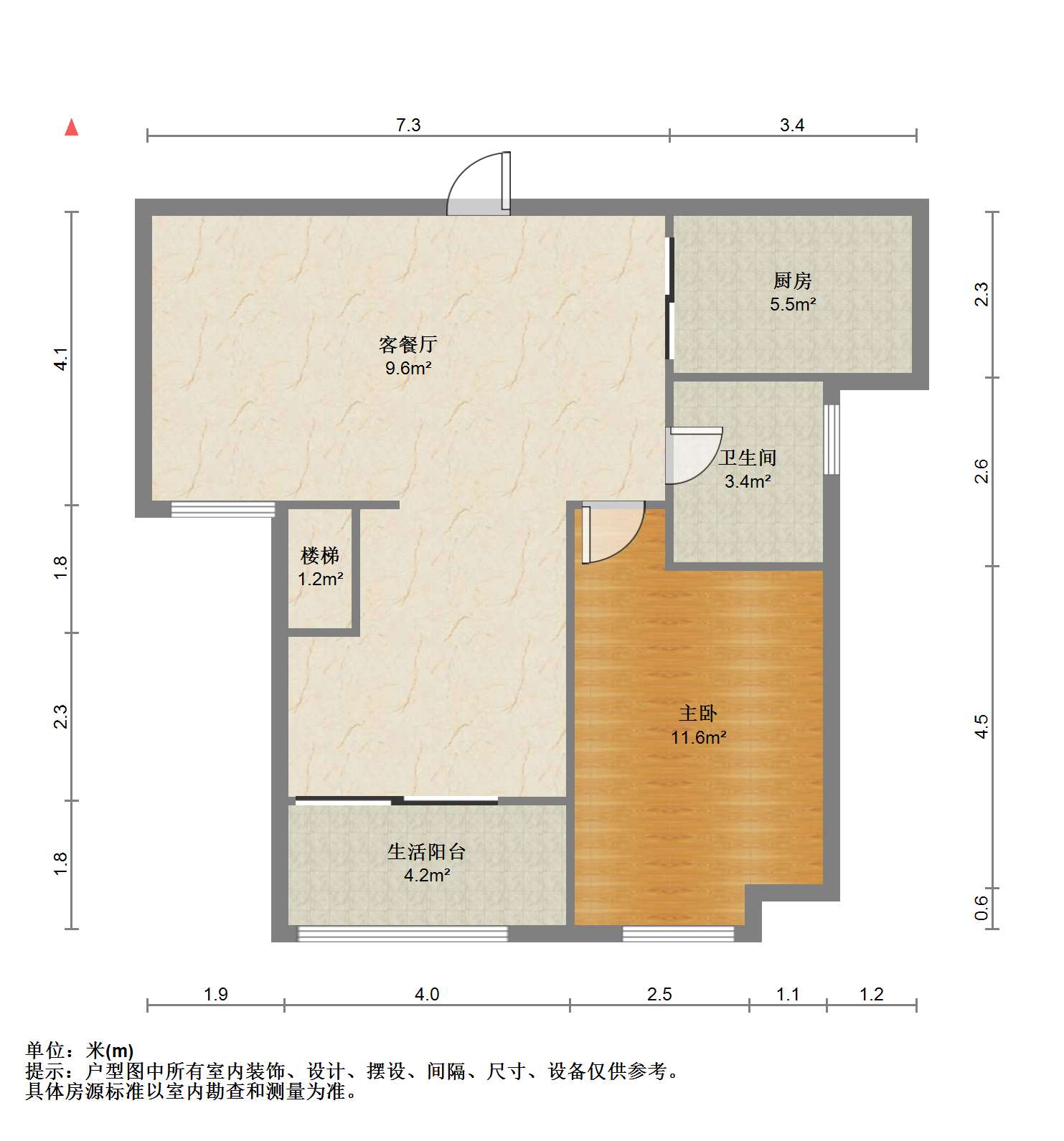 滨河人家 2室2厅2卫 154.00m&sup2;