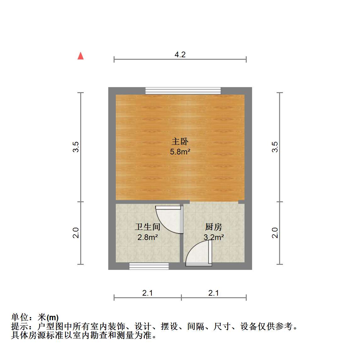 永和佳苑北区 1室0厅1卫 42.00m²