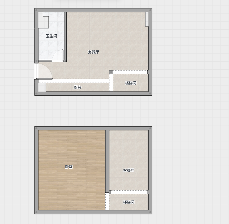 富力广场 1室1厅1卫 45m&sup2;