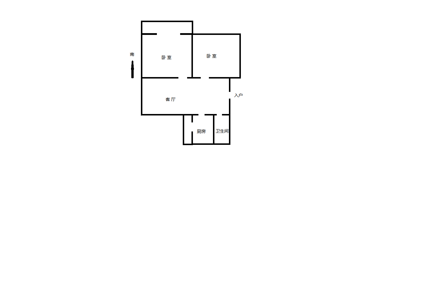 万象东园 2室1厅1卫 69m&sup2;