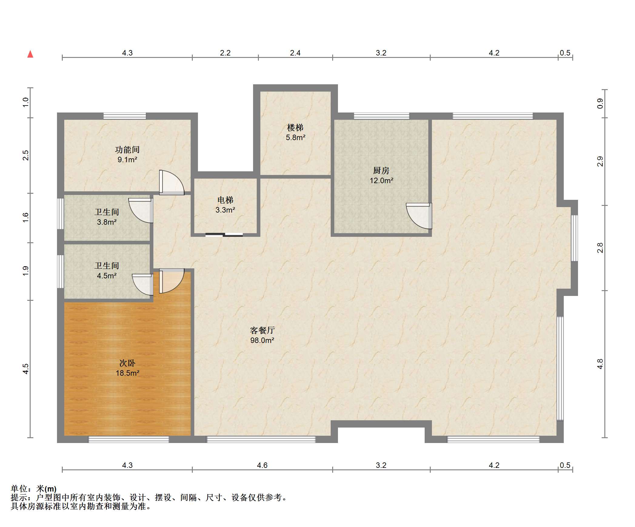 上善居西区 5室2厅2卫 840.00m&sup2;