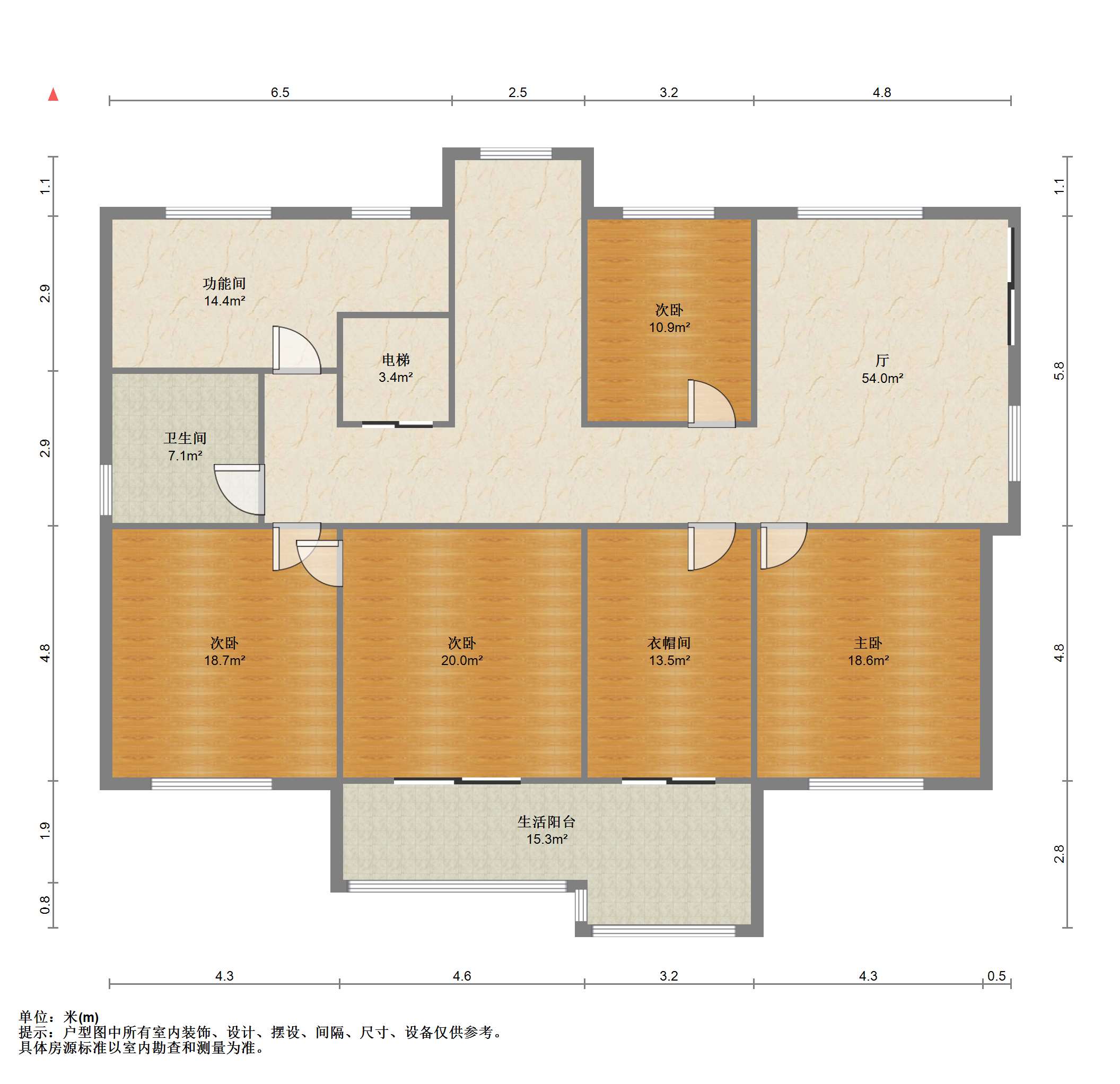 上善居西区 5室2厅2卫 840.00m&sup2;