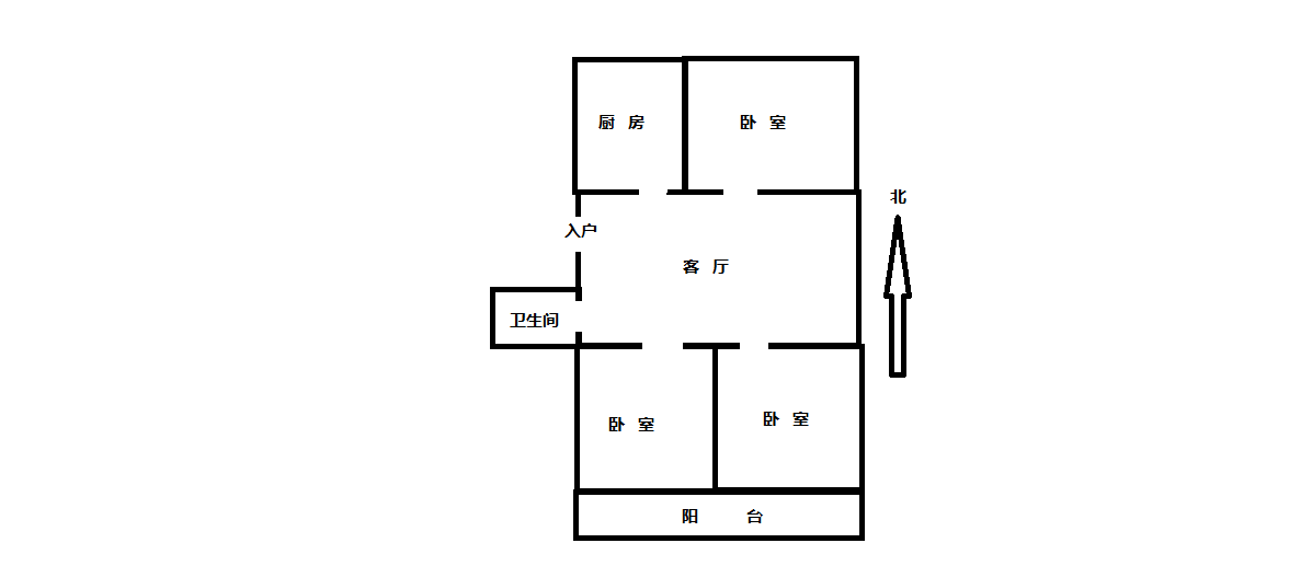 黎明花园 3室2厅2卫 101m&sup2;