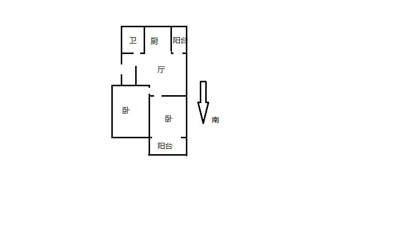 光明南村 2室1厅1卫 88.00m&sup2;