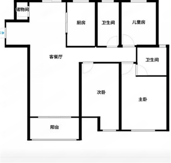 景瑞御府 3室2厅2卫 120m&sup2;