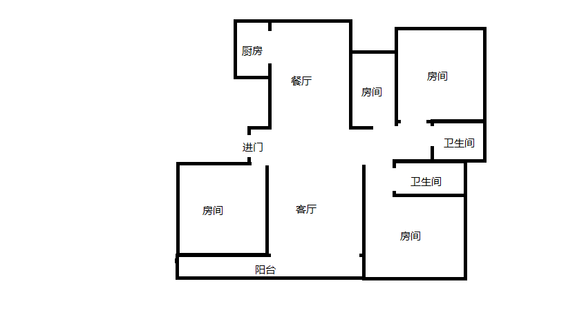 万濠星城 4室2厅2卫 142m&sup2;