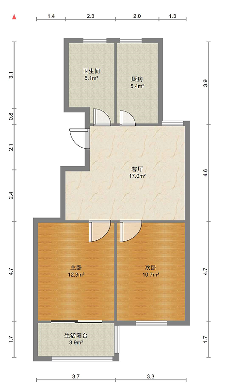 天香苑 3室2厅1卫 133m&sup2;