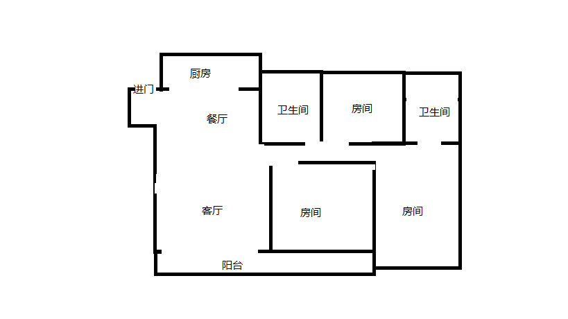 滨江道静园 3室2厅2卫 118.00m&sup2;
