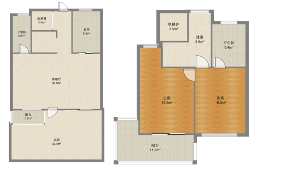 云樾东方 3室2厅2卫 153.00m&sup2;
