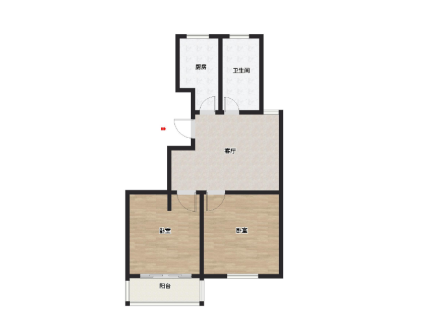 天香苑 2室1厅1卫 83m&sup2;