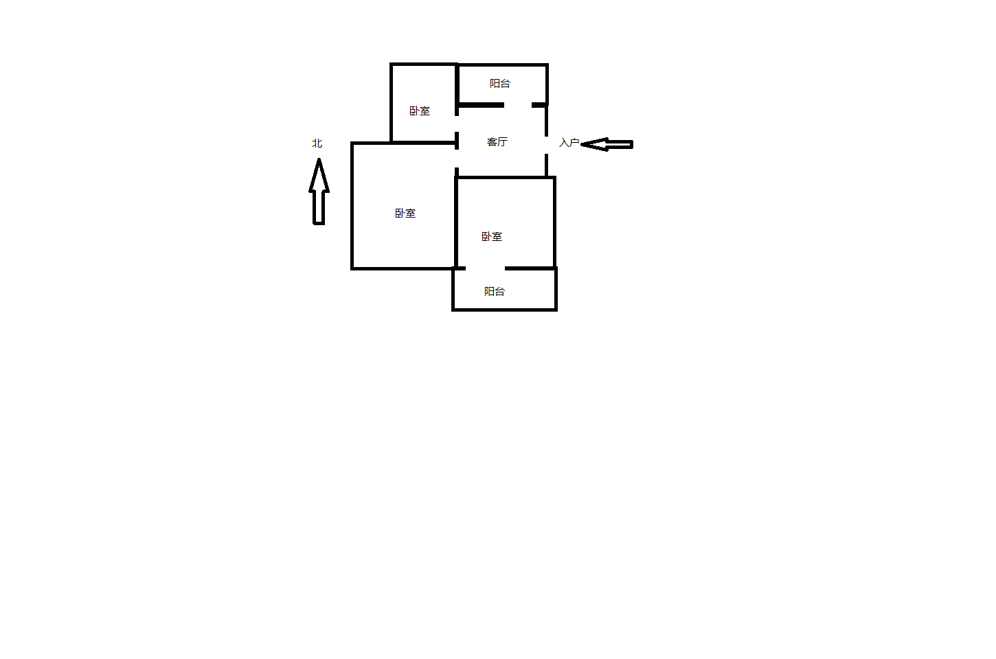 起凤园 3室1厅0卫 70.00m&sup2;