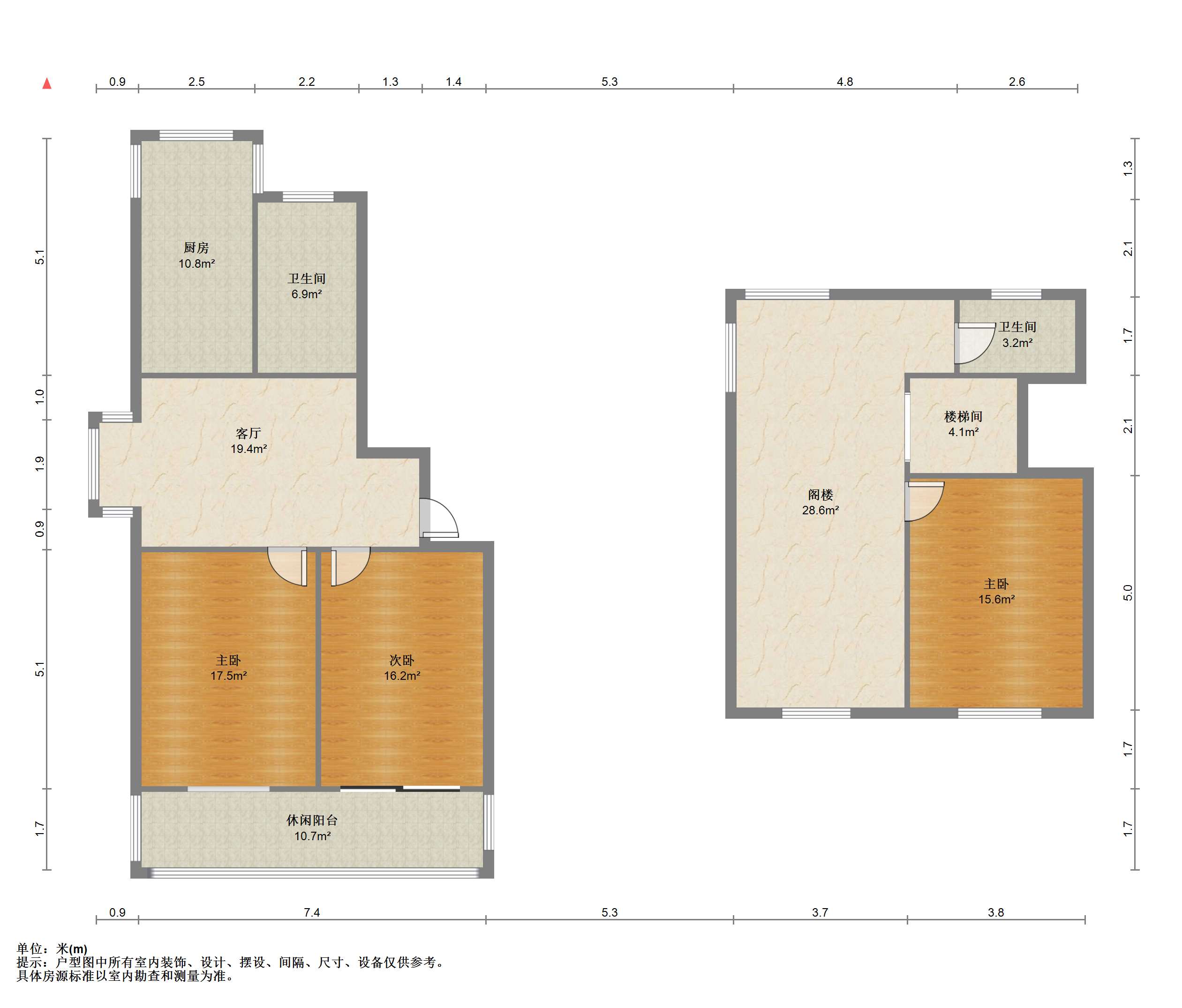 五山花苑 3室2厅2卫 141.72m&sup2;