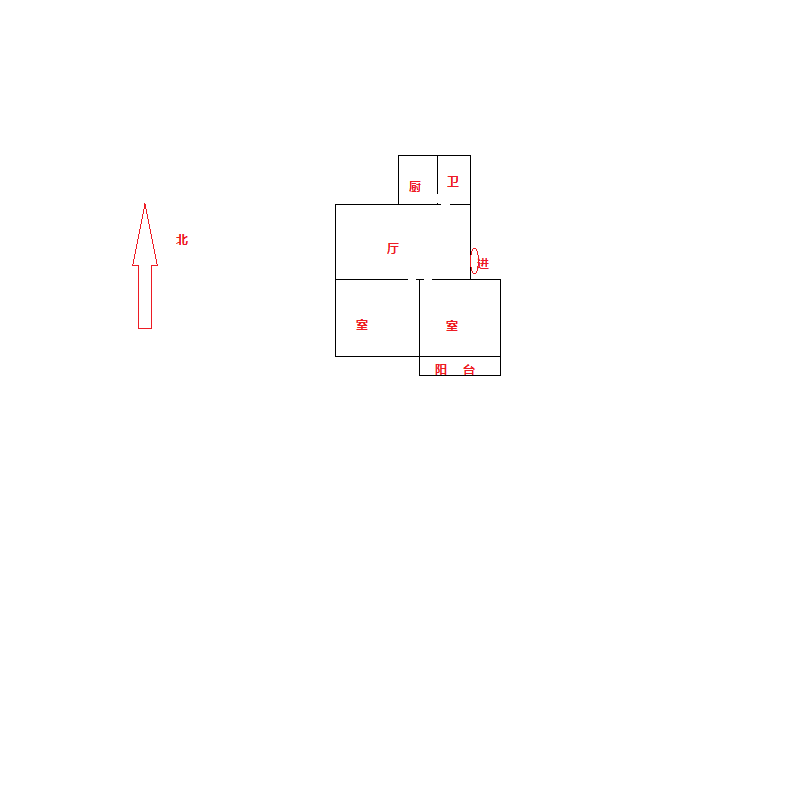 南园路20号大院 2室1厅1卫 67.96m&sup2;