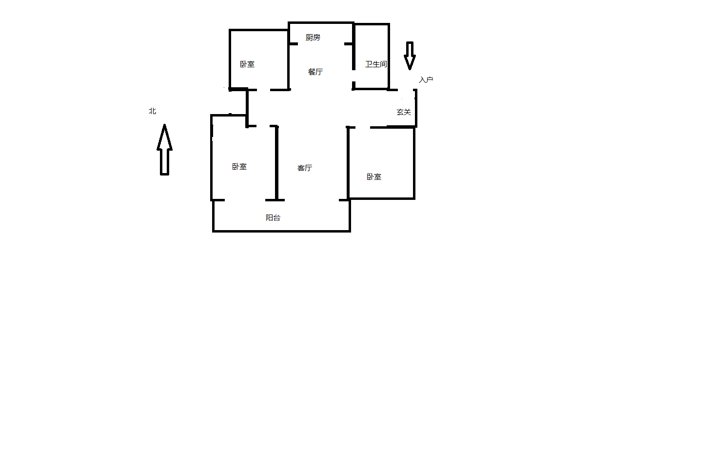 中远小区 3室2厅1卫 130.12m&sup2;