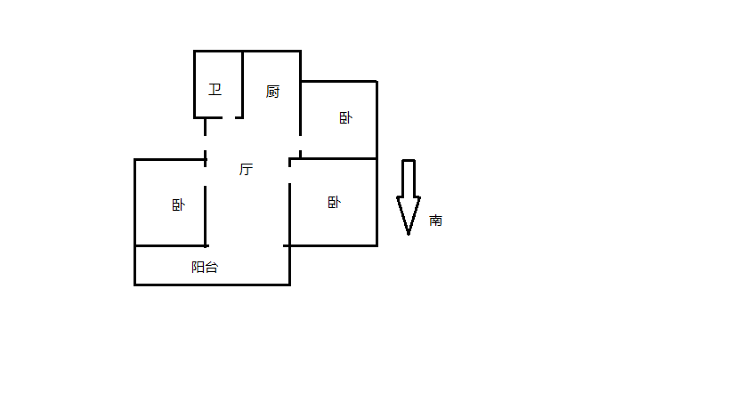 光明嘉苑 3室2厅1卫 110.00m&sup2;
