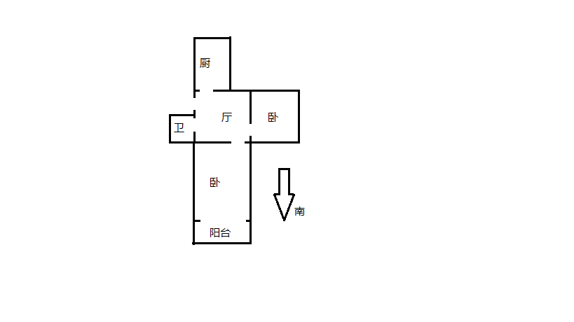 虹桥新村(朝霞路) 2室1厅1卫 54m&sup2;