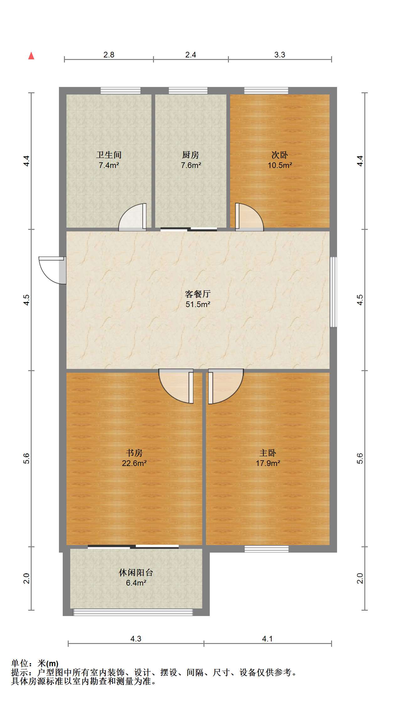 永和佳苑东区 4室2厅2卫 91m&sup2;