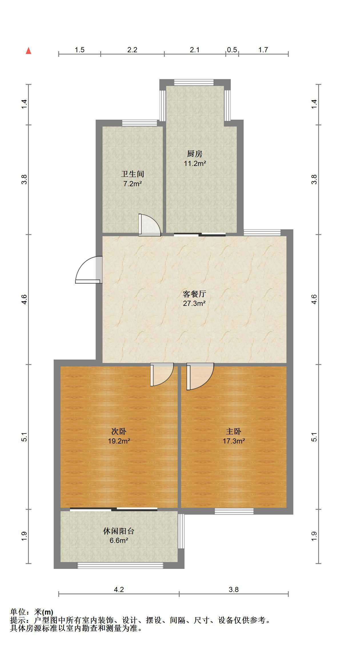 永和佳苑北区 2室1厅1卫 83m&sup2;
