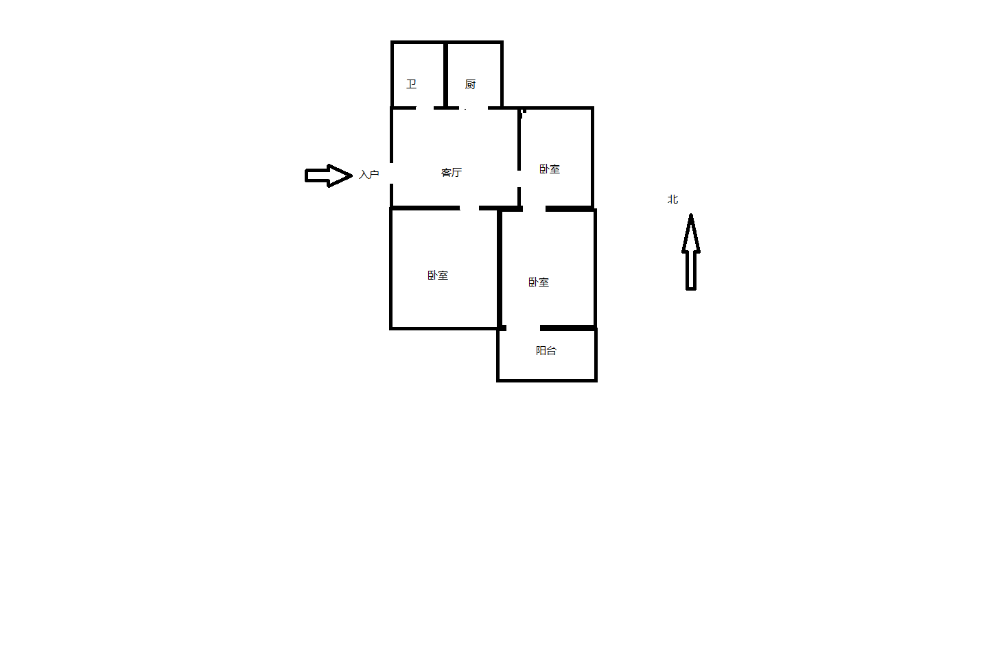 城港新村 3室1厅1卫 79.18m&sup2;
