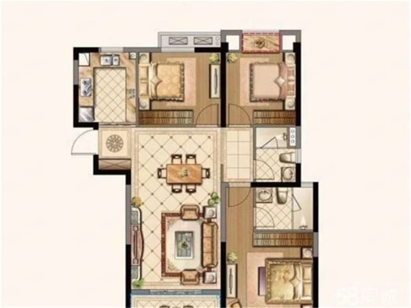 中海碧林湾 4室2厅2卫 140m&sup2;