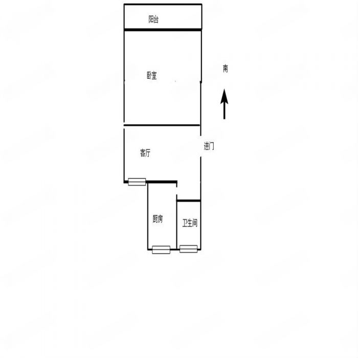 易家桥新村 1室1厅1卫 47.52m&sup2;
